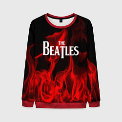 Свитшот мужской The Beatles: Red Flame, цвет: 3D-красный