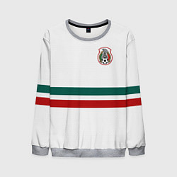 Свитшот мужской Сборная Мексики: Гостевая ЧМ-2018, цвет: 3D-меланж