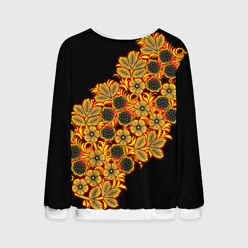 Мужской свитшот Славянская роспись / 3D-Белый – фото 2