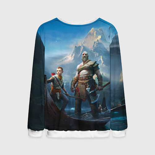 Мужской свитшот God of War / 3D-Белый – фото 2