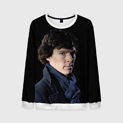 Свитшот мужской Sherlock, цвет: 3D-белый