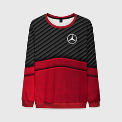 Свитшот мужской Mercedes Benz: Red Carbon, цвет: 3D-красный