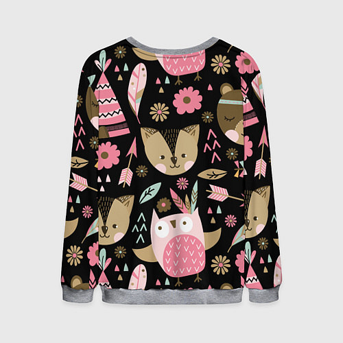 Мужской свитшот Лесные друзья / 3D-Меланж – фото 2