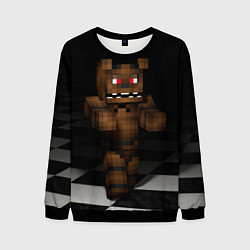 Свитшот мужской Minecraft: Freddy FNAF, цвет: 3D-черный