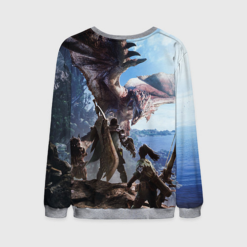 Мужской свитшот Monster Hunter: World / 3D-Меланж – фото 2