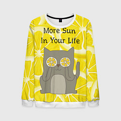 Свитшот мужской More Sun In Your Life, цвет: 3D-белый