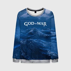 Мужской свитшот God of War: Rage of the waves