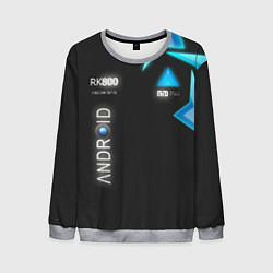 Свитшот мужской Detroit: Android RK800, цвет: 3D-меланж