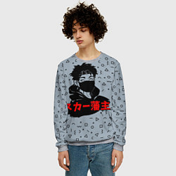 Свитшот мужской Scarlxrd: Japan Style, цвет: 3D-меланж — фото 2
