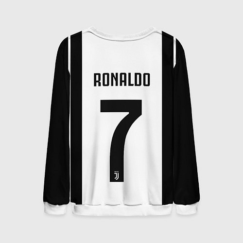 Мужской свитшот FC Juventus: Ronaldo 18-19 / 3D-Белый – фото 2