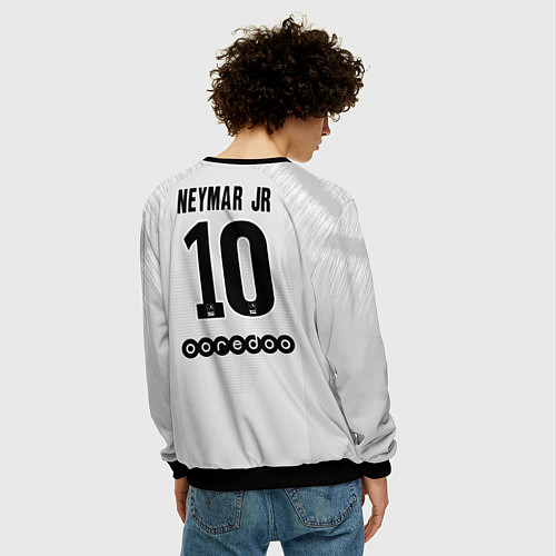 Мужской свитшот Neymar away 18-19 / 3D-Черный – фото 4