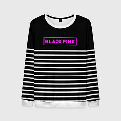 Мужской свитшот Black Pink: White Stripes