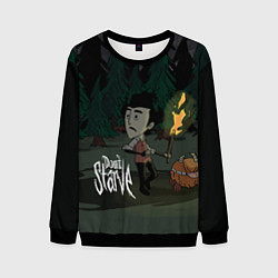 Свитшот мужской Don't Starve: Night Forrest, цвет: 3D-черный