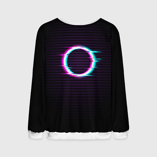 Мужской свитшот Глич-кольцо / 3D-Белый – фото 2