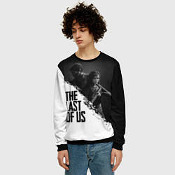 Свитшот мужской The Last of Us: White & Black, цвет: 3D-черный — фото 2