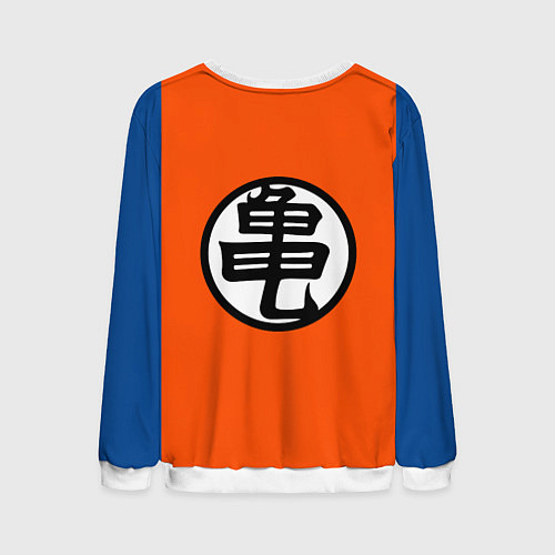 Мужской свитшот DBZ: Kame Senin Kanji Emblem / 3D-Белый – фото 2