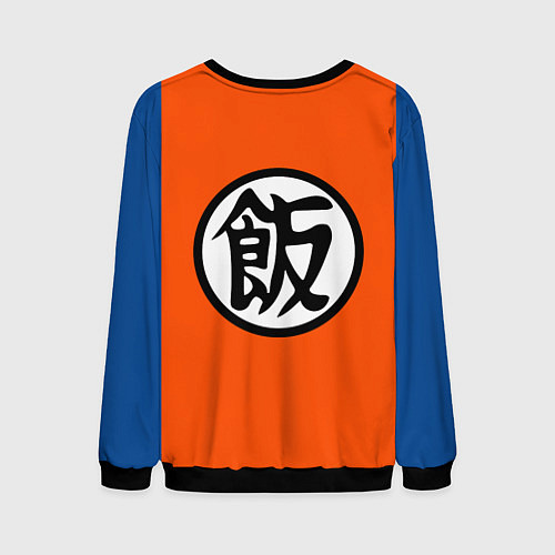 Мужской свитшот DBZ: Gohan Kanji Emblem / 3D-Черный – фото 2