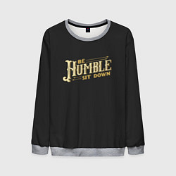 Свитшот мужской Be Humble Sit Down, цвет: 3D-меланж