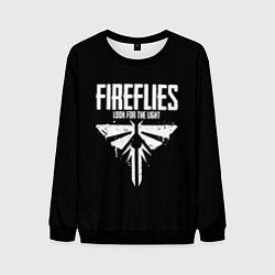 Свитшот мужской Fireflies: White Logo, цвет: 3D-черный