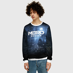 Свитшот мужской Metro Exodus: Dark Moon, цвет: 3D-белый — фото 2
