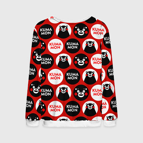 Мужской свитшот Kumamon Pattern / 3D-Белый – фото 2