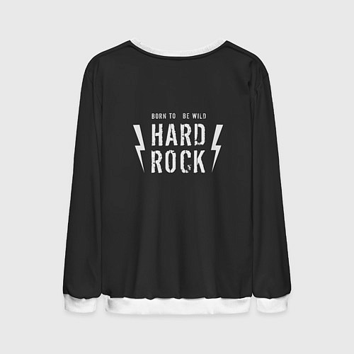 Мужской свитшот Hard Rock: Born to be wild / 3D-Белый – фото 2