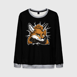 Свитшот мужской Лис уверен, цвет: 3D-меланж