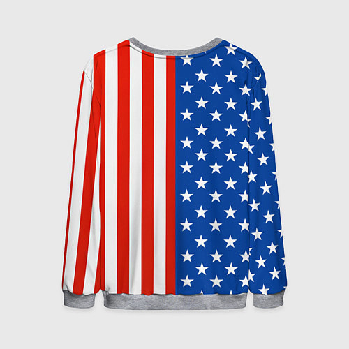 Мужской свитшот American Patriot / 3D-Меланж – фото 2