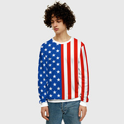 Свитшот мужской American Patriot, цвет: 3D-белый — фото 2