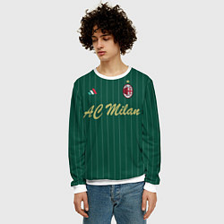 Свитшот мужской AC Milan: Green Form, цвет: 3D-белый — фото 2