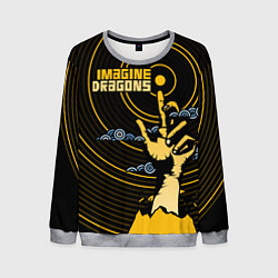 Свитшот мужской Imagine Dragons: Vinyl, цвет: 3D-меланж