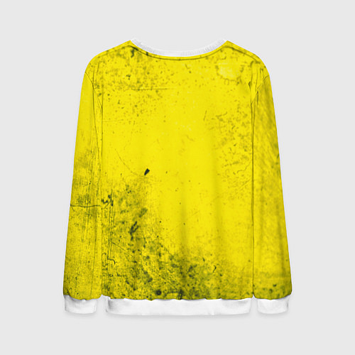 Мужской свитшот Metro Exodus: Yellow Grunge / 3D-Белый – фото 2
