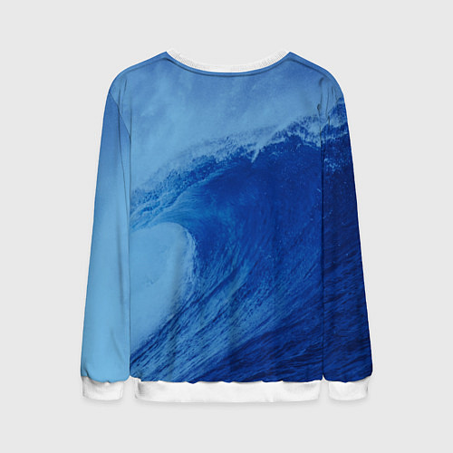 Мужской свитшот Вода: водород - парные / 3D-Белый – фото 2