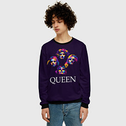 Свитшот мужской Queen: Fan Art, цвет: 3D-черный — фото 2