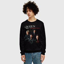 Свитшот мужской Queen: Greatests Hits, цвет: 3D-черный — фото 2