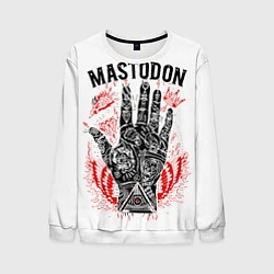 Свитшот мужской Mastodon: Magic Hand, цвет: 3D-белый