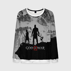 Свитшот мужской God of War: Grey Day, цвет: 3D-белый