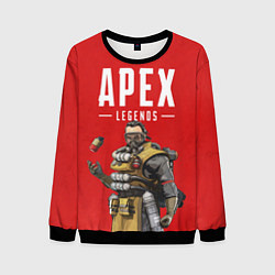Свитшот мужской Apex Legends: Red Caustic, цвет: 3D-черный