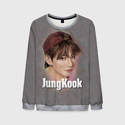 Свитшот мужской BTS JungKook, цвет: 3D-меланж