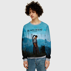 Свитшот мужской BLACK DESERT, цвет: 3D-меланж — фото 2