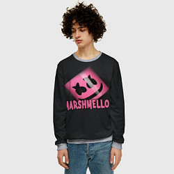 Свитшот мужской Marshmello, цвет: 3D-меланж — фото 2