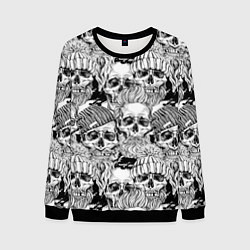 Мужской свитшот Hipster skulls