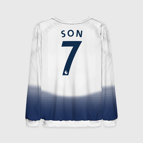 Мужской свитшот FC Tottenham: Son Home 18-19 / 3D-Белый – фото 2