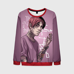 Свитшот мужской Lil Peep, цвет: 3D-красный