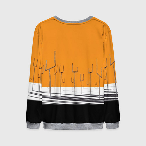 Мужской свитшот Muse: Orange Mood / 3D-Меланж – фото 2