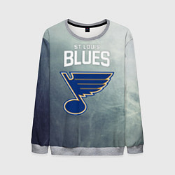 Свитшот мужской St Louis Blues, цвет: 3D-меланж