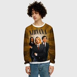 Свитшот мужской Nirvana, цвет: 3D-белый — фото 2