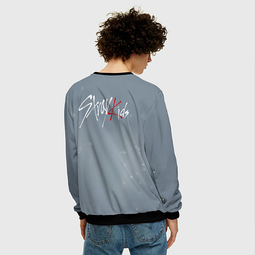 Мужской свитшот Stray Kids / 3D-Черный – фото 4