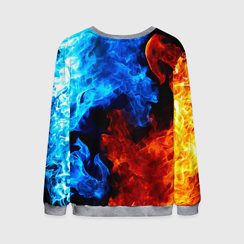 Мужской свитшот L letter fire / 3D-Меланж – фото 2