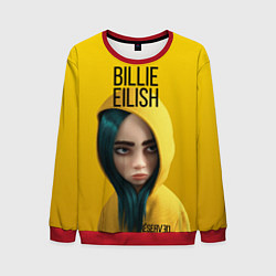 Свитшот мужской BILLIE EILISH: Yellow Girl, цвет: 3D-красный